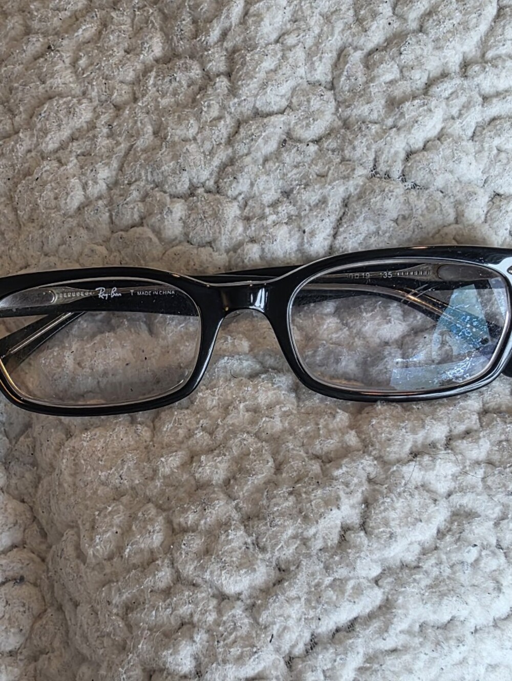 Ray-Ban RB5150 Black Eyeglasses Frames Only 50-19 135 Rectangular